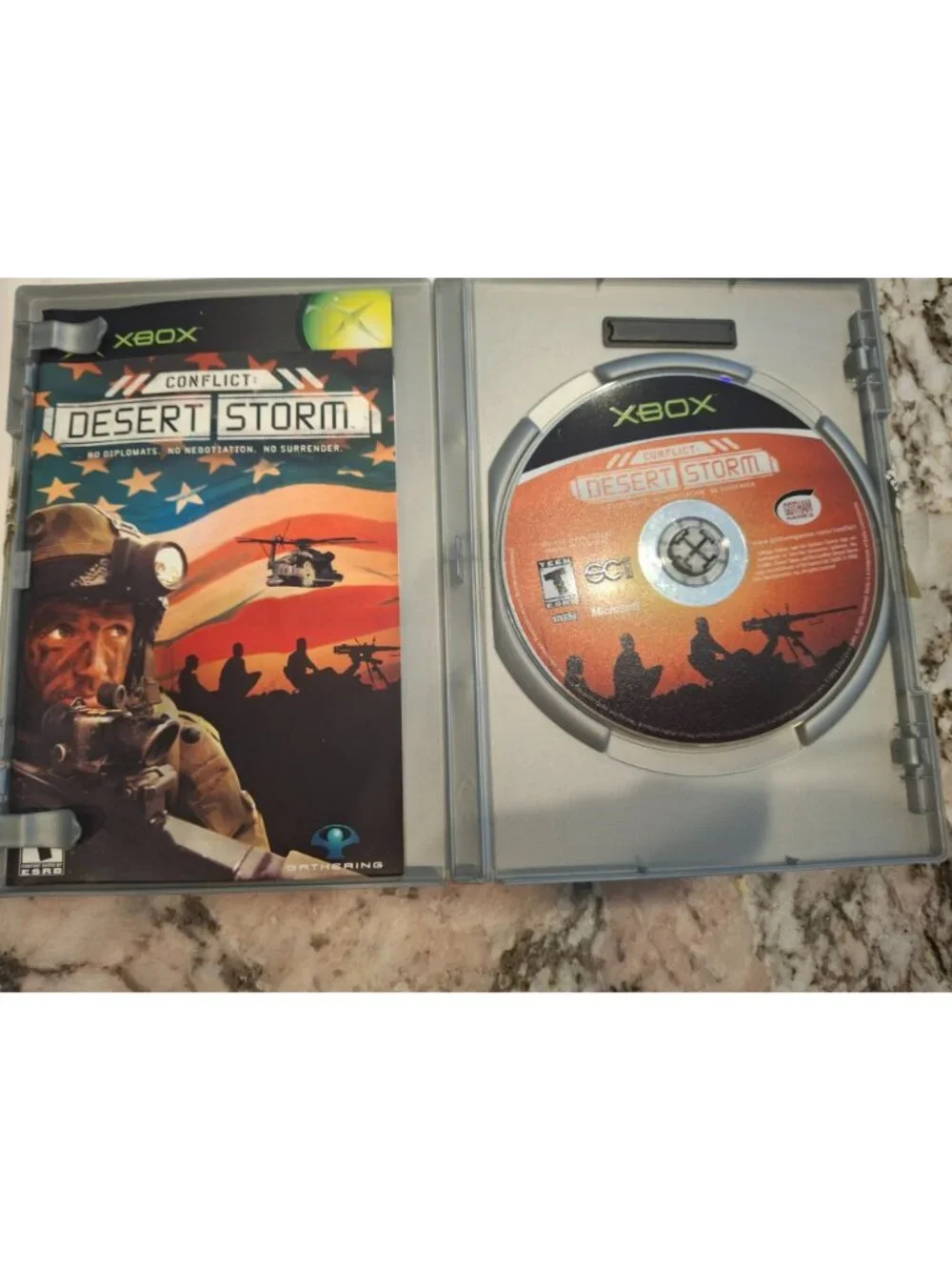 Conflict Desert Storm Xbox Platinum Hits CIB Manual Gulf War Tactical Shooter